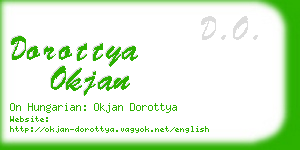 dorottya okjan business card